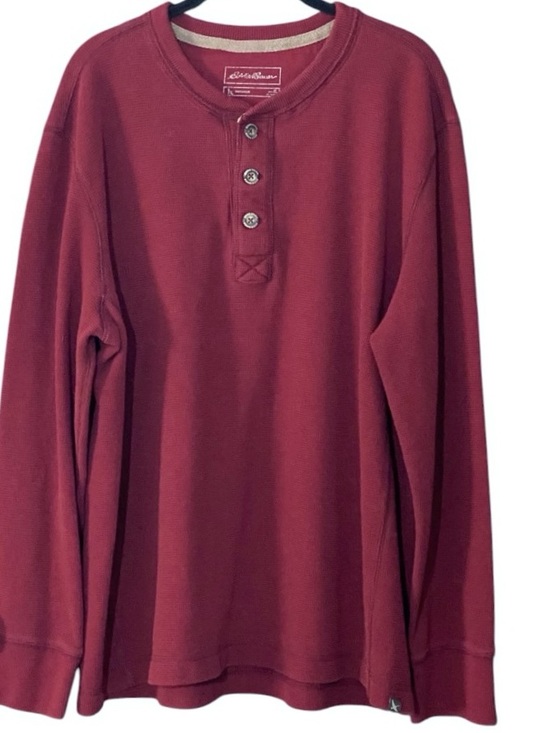 Eddie Bauer Other - Eddie Bauer Mens Henley Shirt XL Thermal Waffle Knit Long Sleeve Hiking Outdoor